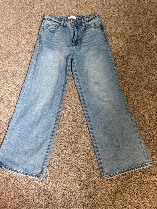 Vervet Denim - High-Rise Light Blue Wide Leg Women's Jeans